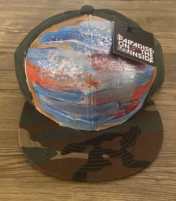 "Jubilee" Camo, mesh snap back hat